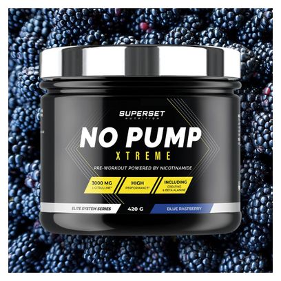 No Pump Xtreme (420g) - Superset Nutrition - Blue Raspberry - Preworkout
