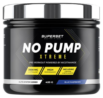 No Pump Xtreme (420g) - Superset Nutrition - Blue Raspberry - Preworkout