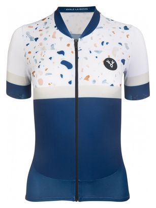 LeBramTerrazzo Short Sleeve Jersey Blue Fitted
