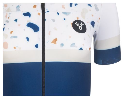 LeBramTerrazzo Short Sleeve Jersey Blue Fitted