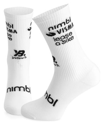 Nimbl Team Visma Socks | Lease a Bike White 2026