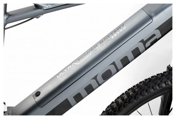 VTT Électrique Semi Rigide Moma Bikes E-MTB 29'' Shimano Altus 8V Gris