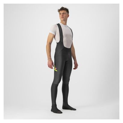 Lange Radhose Castelli Velocissimo 5 Schwarz/Gelb
