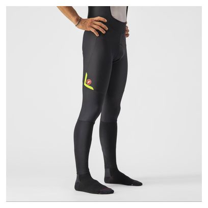 Lange Radhose Castelli Velocissimo 5 Schwarz/Gelb