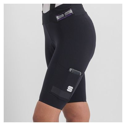 Kurze Damen-Trägerhose Sportful Ultra Schwarz