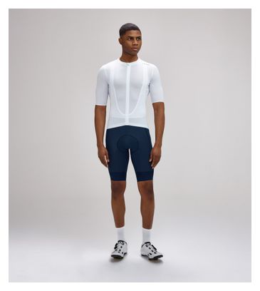Herren-Kurzarmtrikot „Le Col Pro Lightweight“ in Weiß/Marineblau