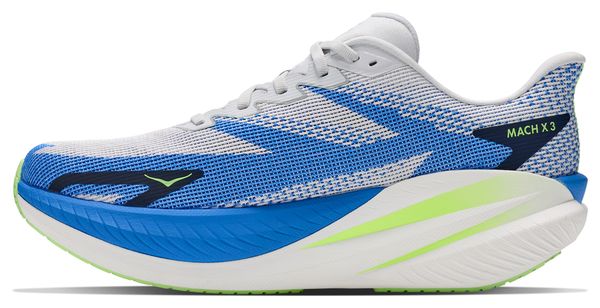 Hoka Mach X 3 Running Shoes, Gray/Blue, Men's