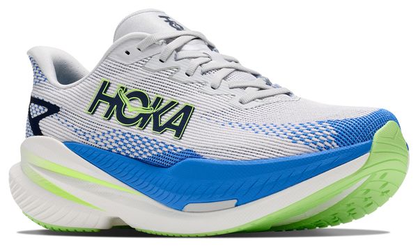 Hoka Mach X 3 Running Shoes, Gray/Blue, Men's