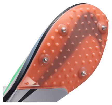 Zapatillas de atletismo Nike Dragonfly 2 blancas/verdes/naranjas, unisex