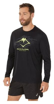 Camiseta de manga larga Asics Fujitrail Logo Negro/Amarillo Hombre