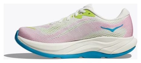 Hoka Rincon 4 Running Shoes White/Pink/Blue Women