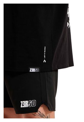 Maglietta Z3rod Oversize Threshold Zone nera da uomo