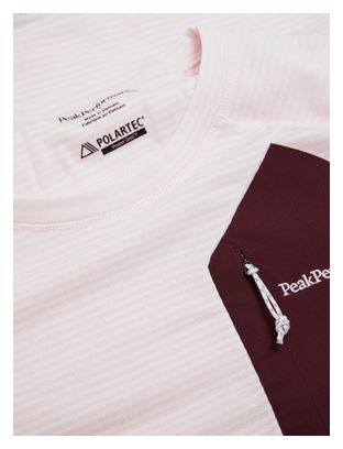 Pull Peak Performance Freelight Polartec Power Grid Rose Femme