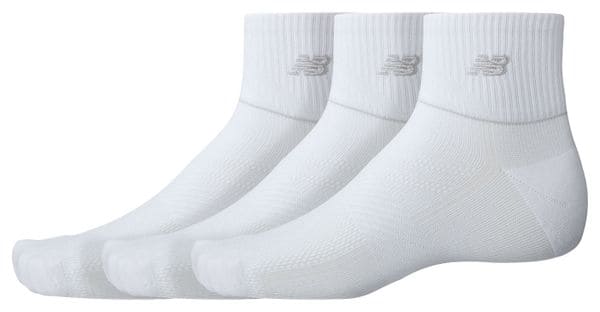 New Balance Running Repreve White Socks (3 pairs)