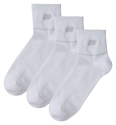 New Balance Running Repreve White Socks (3 paar)