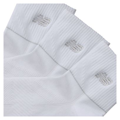 New Balance Running Repreve White Socks (3 pairs)