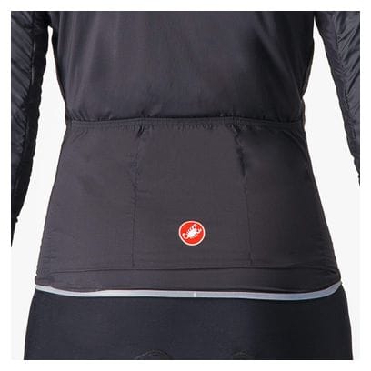 Chaqueta de invierno Castelli Fly para mujer Negro/Plata