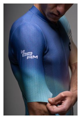 Maglia a maniche corte LeBram Race Aero verde e blu