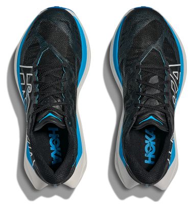 Hoka Rocket X Trail Schoenen Zwart/Blauw Dames