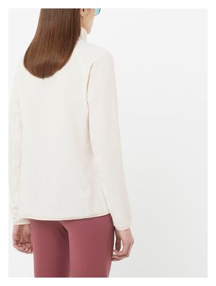 Salomon Essential Lightwarm White Top 1/2 zip da donna