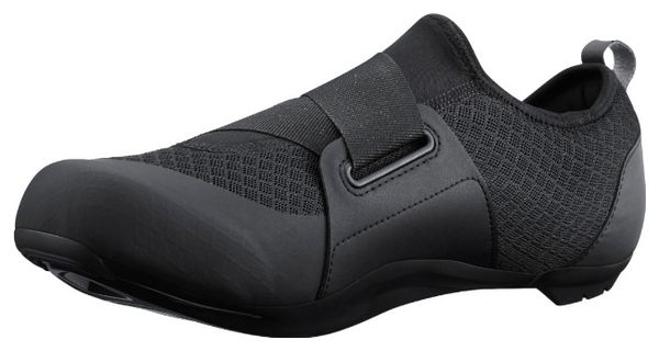 Par de zapatillas de spinning para mujer Shimano IC100 negras