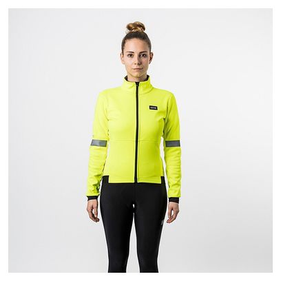 Maillot Manches Longues Femme GORE Wear Progress Thermo Jaune Fluo 