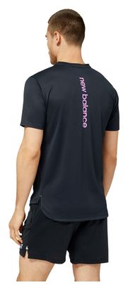 New Balance All Terrain Trail Short Sleeve Shirt Black
