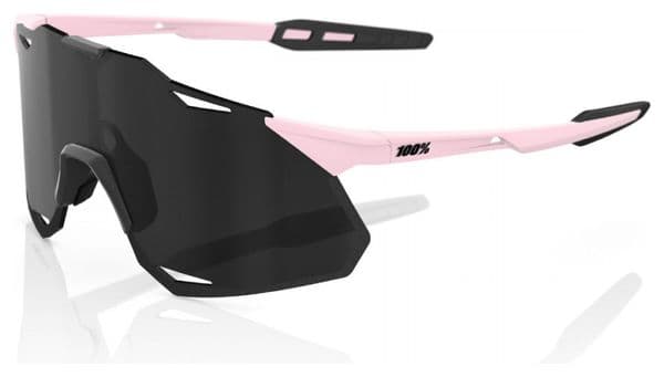 100% Hypercraft XS Soft Tact Pink Sunglasses - Black Mirror Lens