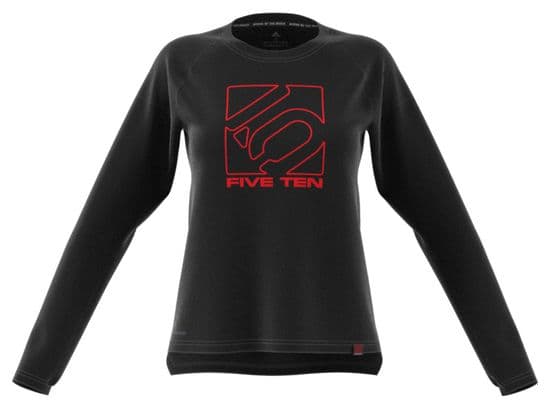 Adidas Five Ten Women's Long Sleeve Jersey Black/Red