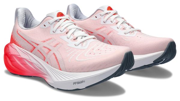 Chaussures de Running Femme Asics Novablast 4 Blanc Rouge
