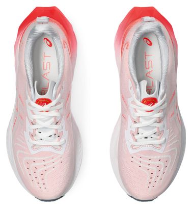 Asics Novablast 4 Blanc Rouge Women's Running Shoes