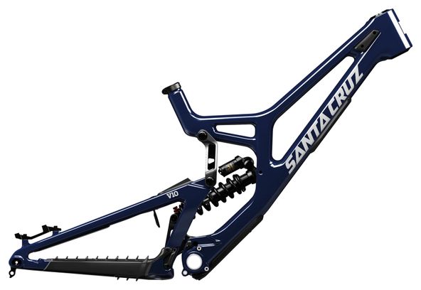 Cuadro de carbono Santa Cruz V10 CC | Amortiguador Fox DHX2 Factory Coil | MX (29/27,5'') Azul líquido brillante 2027