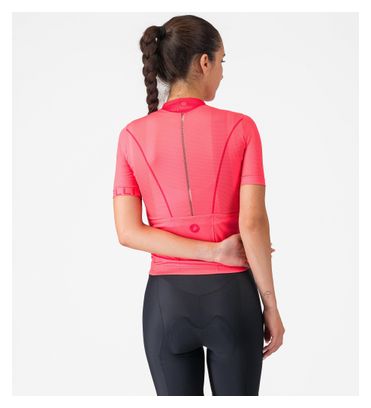Maglia a maniche corte Castelli Anima Flow rosa da donna