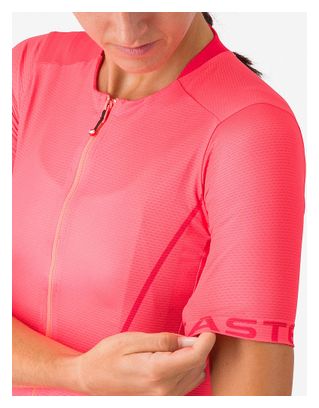 Maglia a maniche corte Castelli Anima Flow rosa da donna