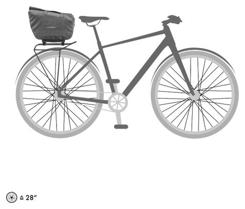 Ortlieb Trunk-Bag RC Urban 12L Bike Bag Pepper Grey