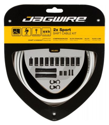 Jagwire 2x Sport Shift Kit White