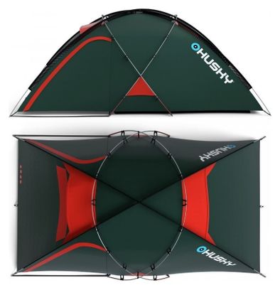 Tente Husky Felen 2-3 personnes verte