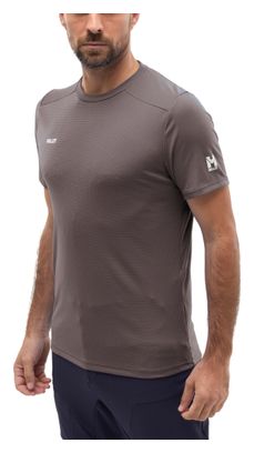 T-Shirt Technique Millet Fusion Marron Homme
