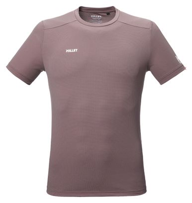 T-Shirt Technique Millet Fusion Marron Homme