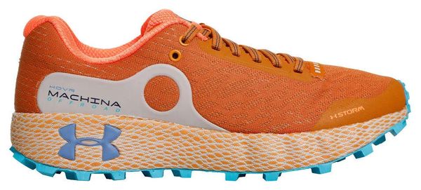 Under Armour HOVR Machina Off Road Orange Blue Women's Trail Running Shoes