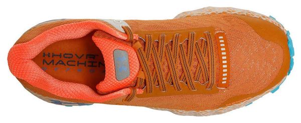 Under Armour HOVR Machina Off Road Orange Blue Women's Trail Running Shoes