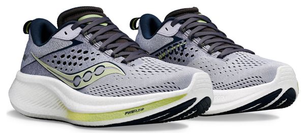 Women's Running Shoes Saucony Ride 17 Gris Vert