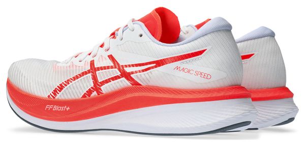 Asics Magic Speed 3 Women's Running Shoes White Red