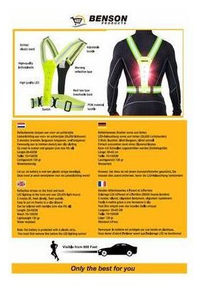 Gilet de sécurité réfléchissant à LED - Taille unique