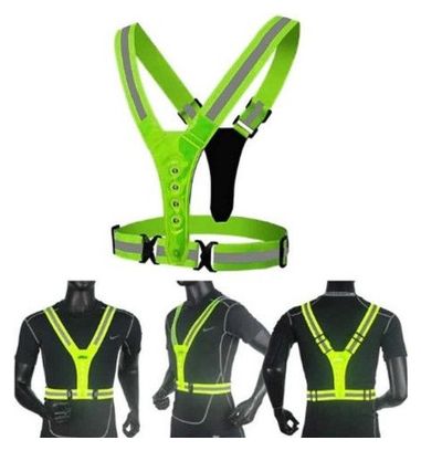 Gilet de sécurité réfléchissant à LED - Taille unique