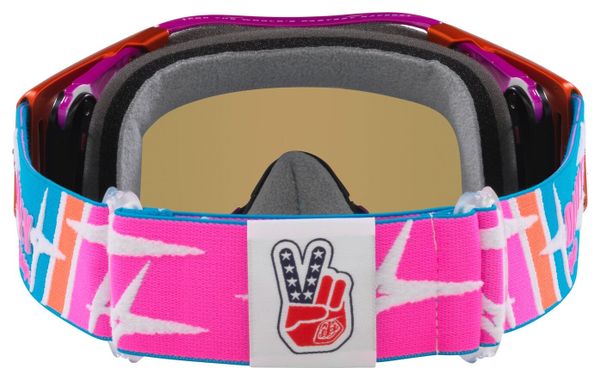 Oakley Airbrake MX x Troy Lee Designs Speed Stars / Black Ice Iridium / Ref: OO7046-G4