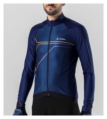 Maillot cycliste à manches longues Loeffler M Bike L / s jersey Conflux HOTBOND ® RF-bleu foncé