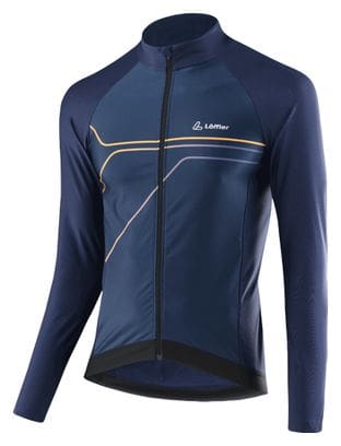 Maillot cycliste à manches longues Loeffler M Bike L / s jersey Conflux HOTBOND ® RF-bleu foncé