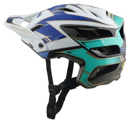 Casco de MTB Troy Lee Designs A3 Mips Electra blanco/azul