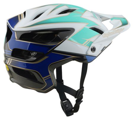 Casco de MTB Troy Lee Designs A3 Mips Electra blanco/azul